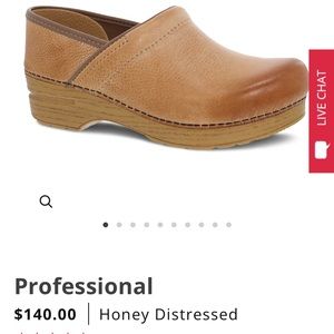 Dansko Clog Professional Honey Distressed Size 37